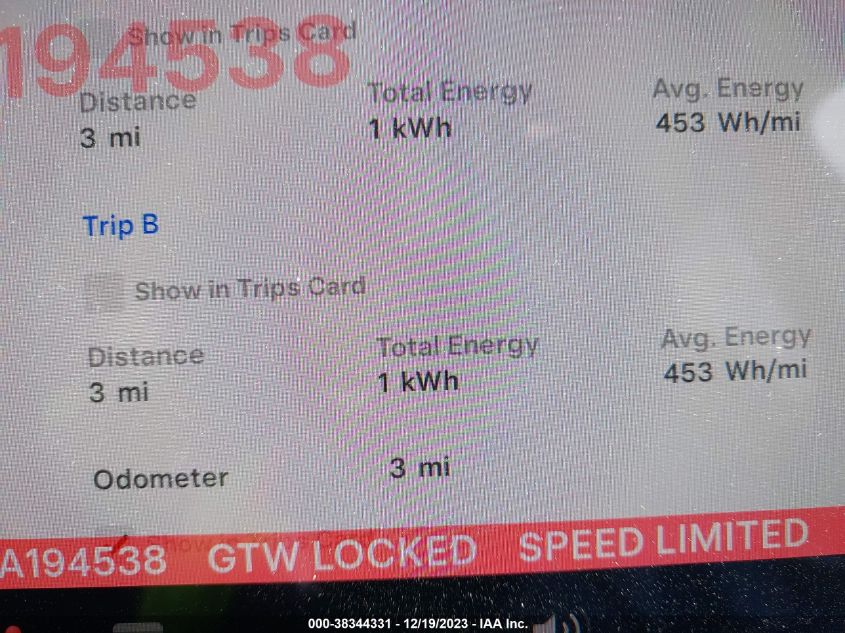 2023 TESLA MODEL Y - 7SAYGDEE6PA194538