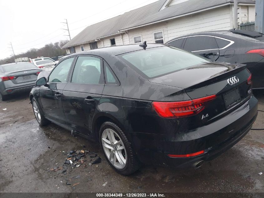 2017 AUDI A4 2.0T PREMIUM - WAUANAF47HN030002