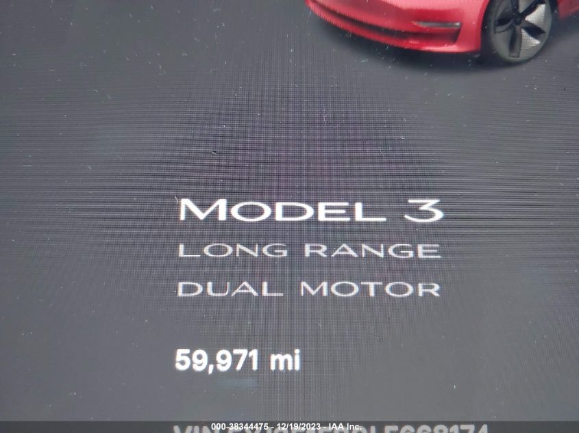 2020 TESLA MODEL 3 LONG RANGE DUAL MOTOR ALL-WHEEL DRIVE - 5YJ3E1EB0LF668174