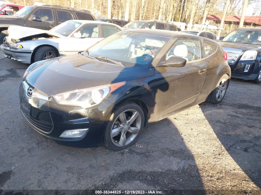 2014 HYUNDAI VELOSTER BASE W/GRAY - KMHTC6AD1EU183350