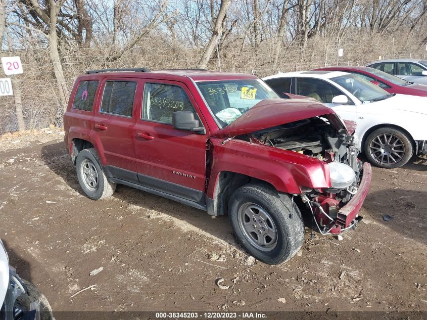 2014 JEEP PATRIOT SPORT - 1C4NJRBBXED773709