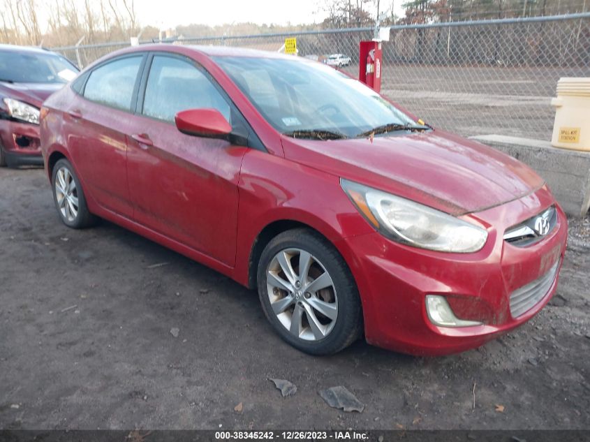 2013 HYUNDAI ACCENT GLS/SE - KMHCU4AEXDU463180