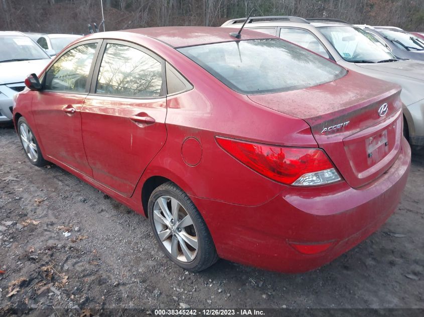 2013 HYUNDAI ACCENT GLS/SE - KMHCU4AEXDU463180