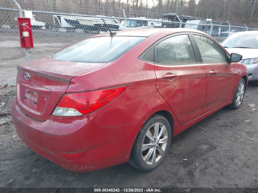 2013 HYUNDAI ACCENT GLS/SE - KMHCU4AEXDU463180