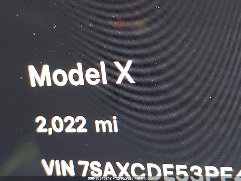2023 TESLA MODEL X DUAL MOTOR ALL-WHEEL DRIVE/STANDARD RANGE - 7SAXCDE53PF421971
