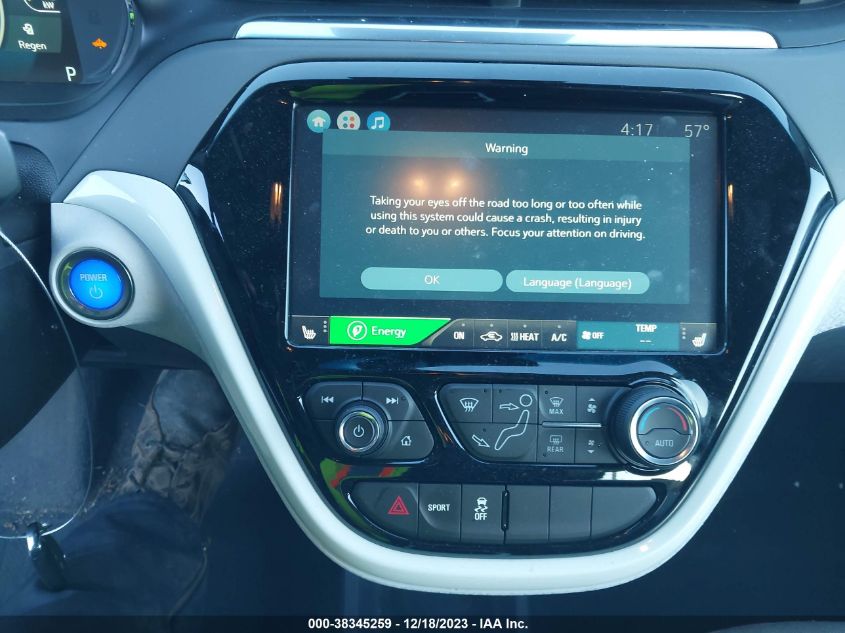 2021 CHEVROLET BOLT EV FWD LT - 1G1FY6S01M4113966