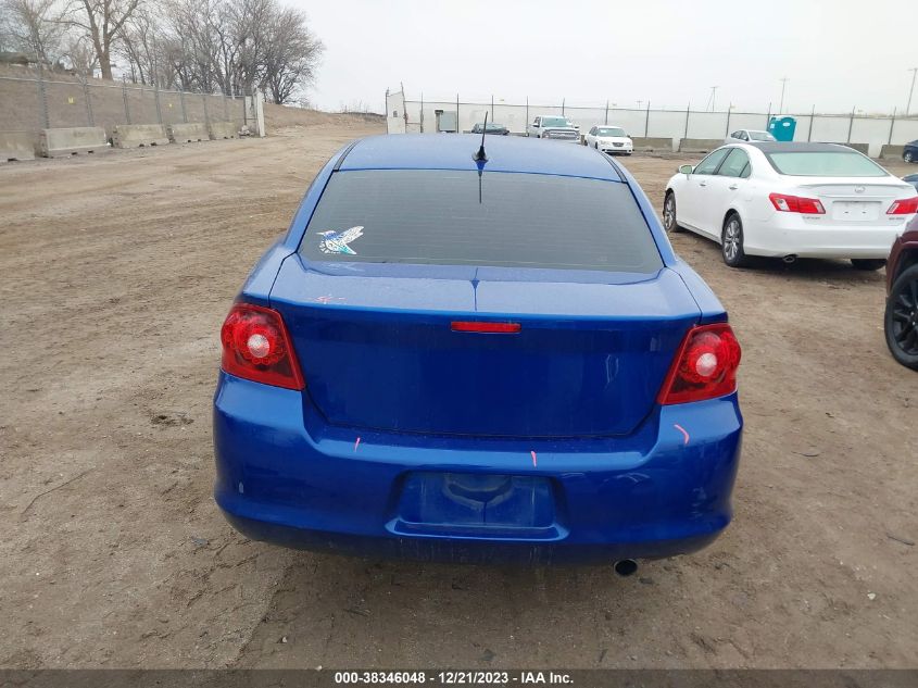 2013 DODGE AVENGER SE - 1C3CDZAB8DN594033