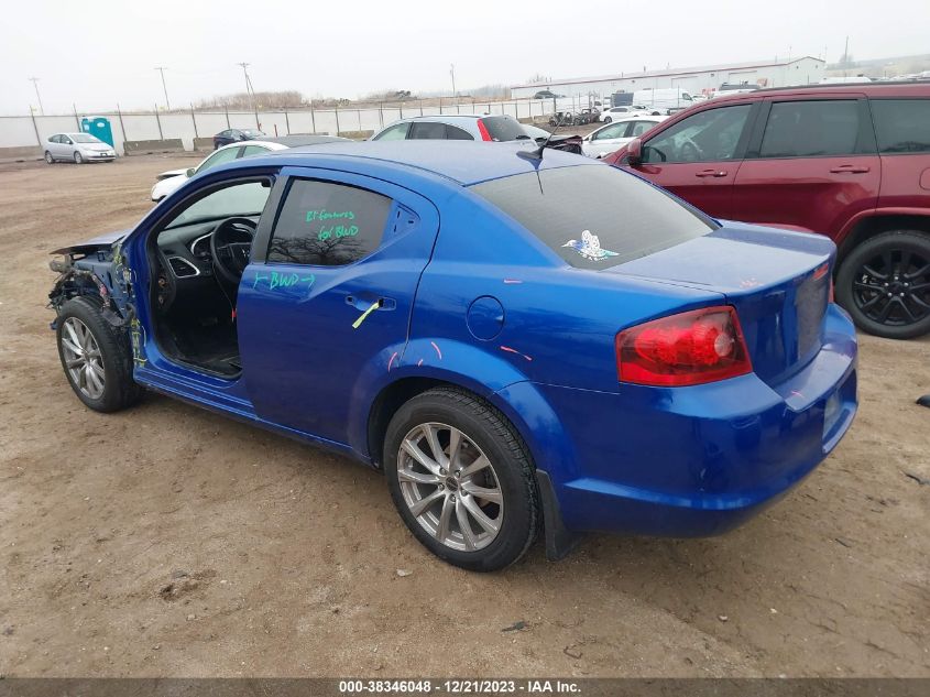 2013 DODGE AVENGER SE - 1C3CDZAB8DN594033