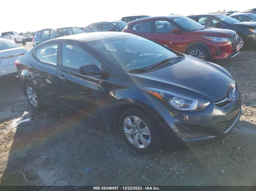 2016 HYUNDAI ELANTRA SE - 5NPDH4AEXGH725646