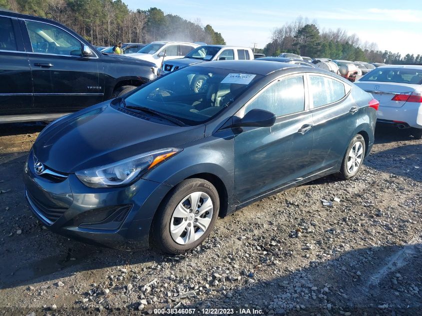 2016 HYUNDAI ELANTRA SE - 5NPDH4AEXGH725646