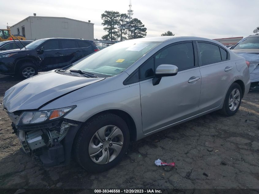 2014 HONDA CIVIC LX - 19XFB2F54EE070764