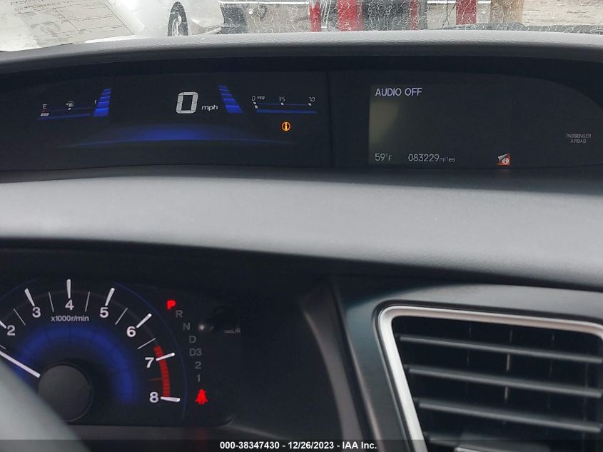 2013 HONDA CIVIC EX - 19XFB2F87DE252368