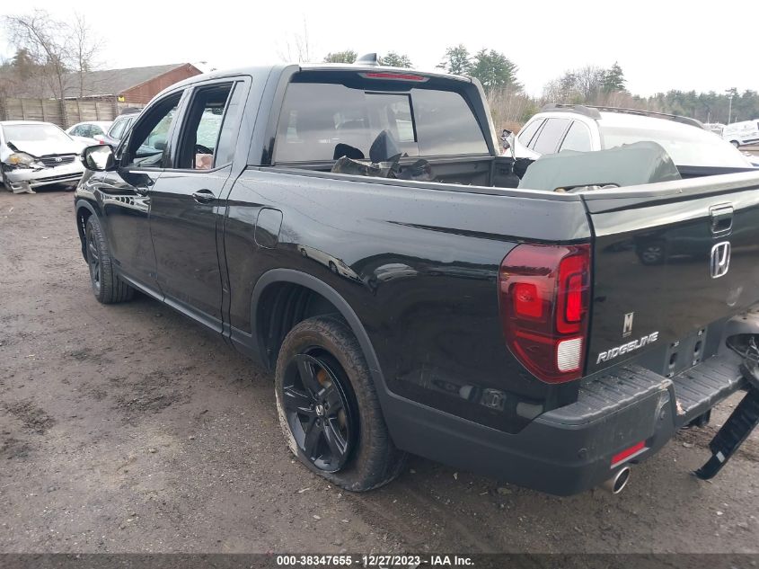 2022 HONDA RIDGELINE BLACK EDITION - 5FPYK3F8XNB008019