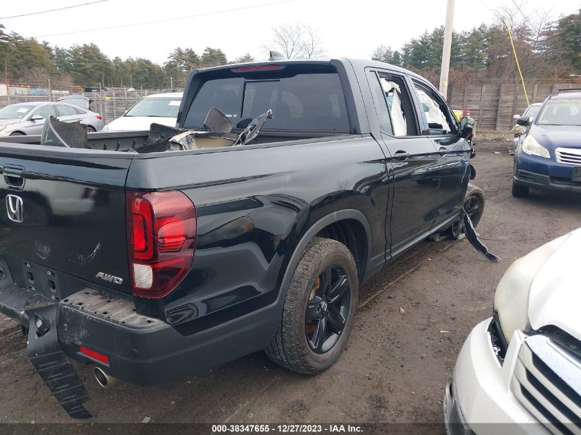2022 HONDA RIDGELINE BLACK EDITION - 5FPYK3F8XNB008019