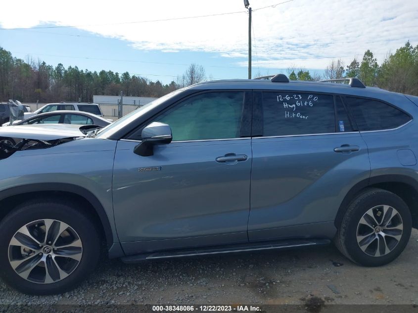 2021 TOYOTA HIGHLANDER HYBRID XLE - 5TDHARAH7MS012142