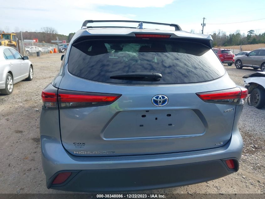 2021 TOYOTA HIGHLANDER HYBRID XLE - 5TDHARAH7MS012142