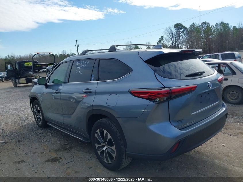 2021 TOYOTA HIGHLANDER HYBRID XLE - 5TDHARAH7MS012142