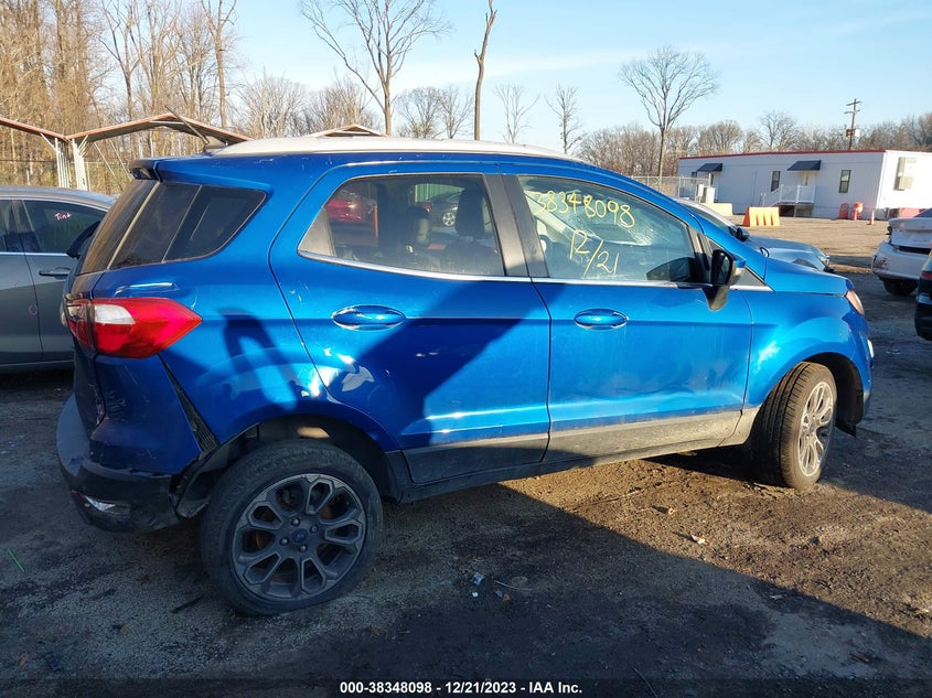 VIN MAJ6S3KL7KC274493 2019 FORD ECOSPORT TITANIUM