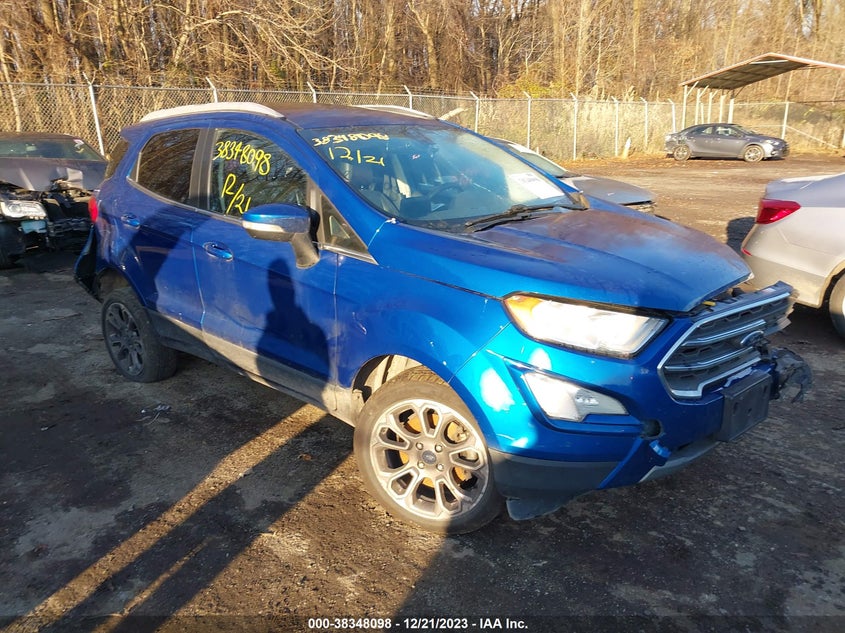 VIN MAJ6S3KL7KC274493 2019 FORD ECOSPORT TITANIUM