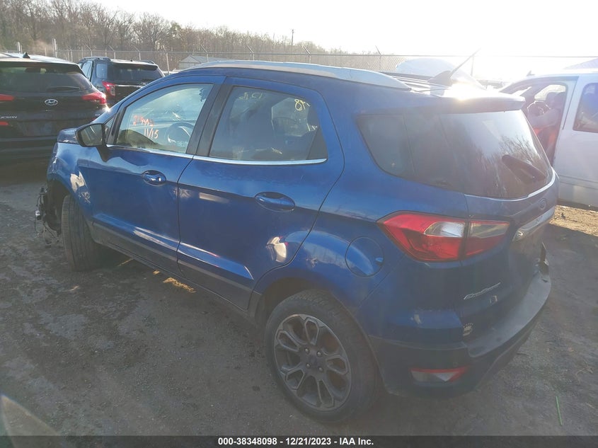 VIN MAJ6S3KL7KC274493 2019 FORD ECOSPORT TITANIUM