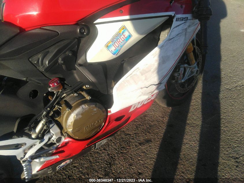 2013 DUCATI SUPERBIKE 1199 PANIGALE/S ZDM14BPW4DB011001