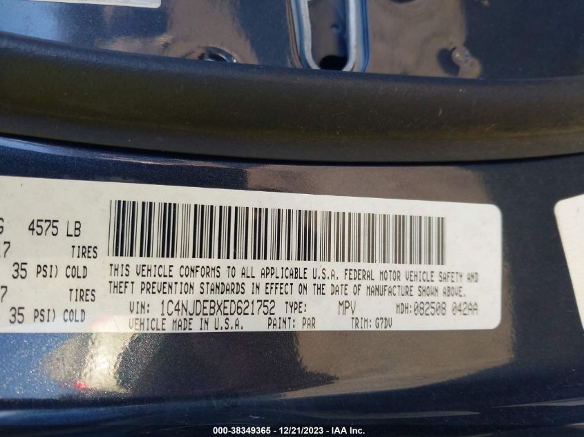 2014 JEEP COMPASS LATITUDE - 1C4NJDEBXED621752