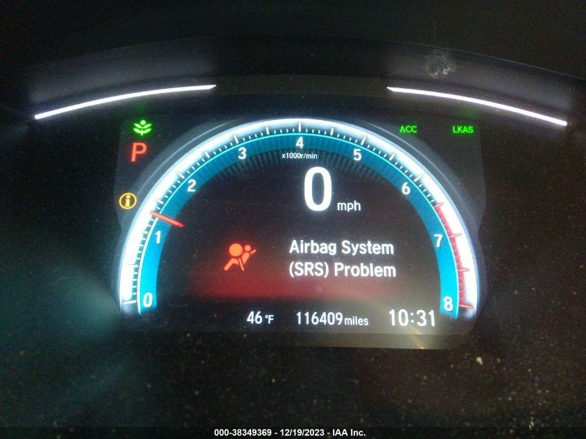 2018 HONDA CIVIC TOURING - JHMFC1F99JX015259
