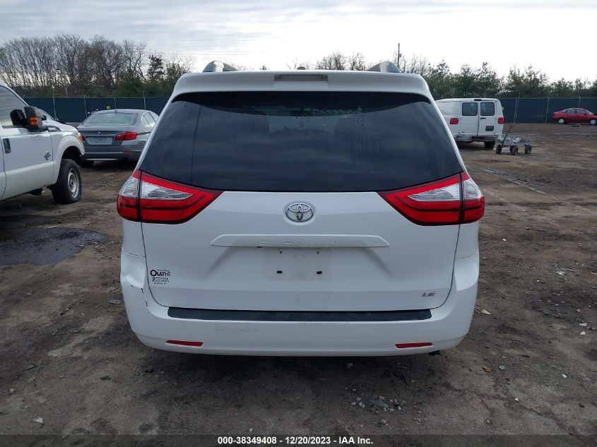 VIN 5TDKZ3DC1HS830497 2017 TOYOTA SIENNA LE