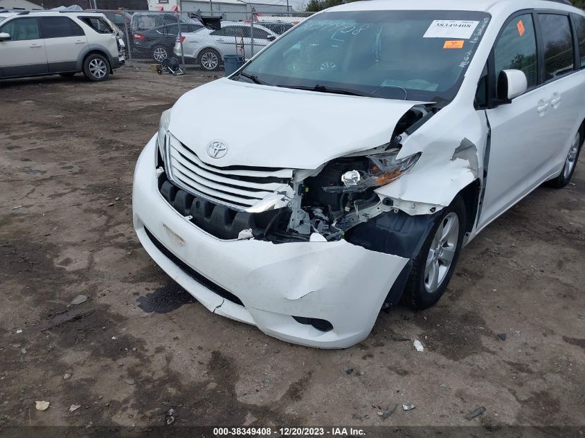 VIN 5TDKZ3DC1HS830497 2017 TOYOTA SIENNA LE