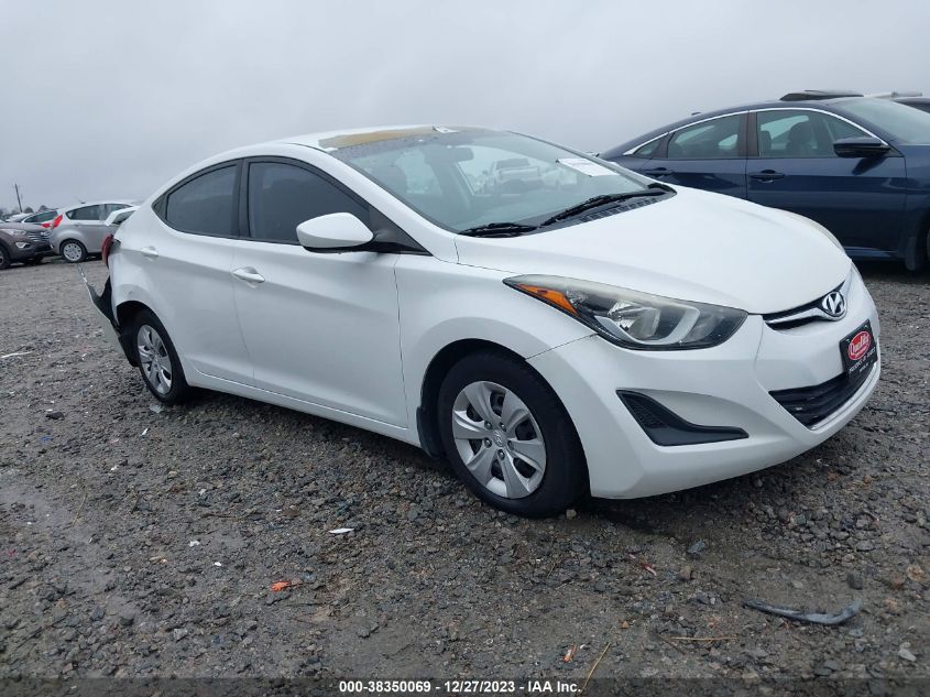 2016 HYUNDAI ELANTRA SE - 5NPDH4AE9GH732460