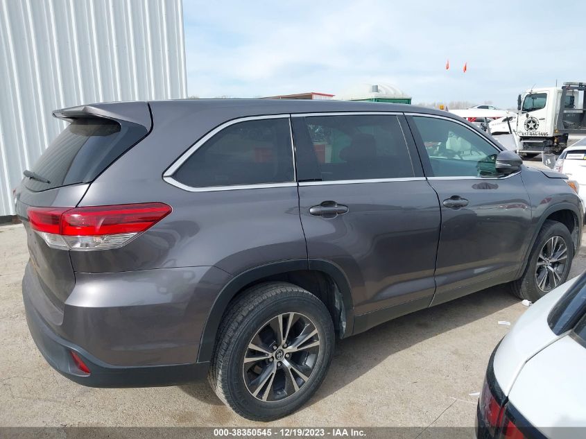 2019 TOYOTA HIGHLANDER LE/LE PLUS - 5TDZZRFH6KS297628