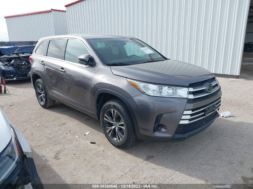 2019 TOYOTA HIGHLANDER LE/LE PLUS - 5TDZZRFH6KS297628