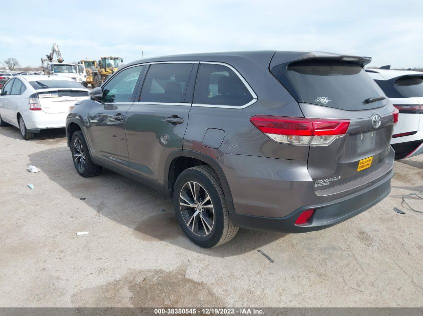 2019 TOYOTA HIGHLANDER LE/LE PLUS - 5TDZZRFH6KS297628