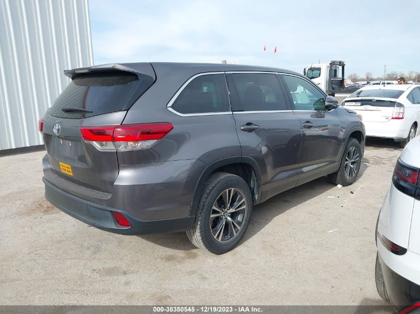 2019 TOYOTA HIGHLANDER LE/LE PLUS - 5TDZZRFH6KS297628