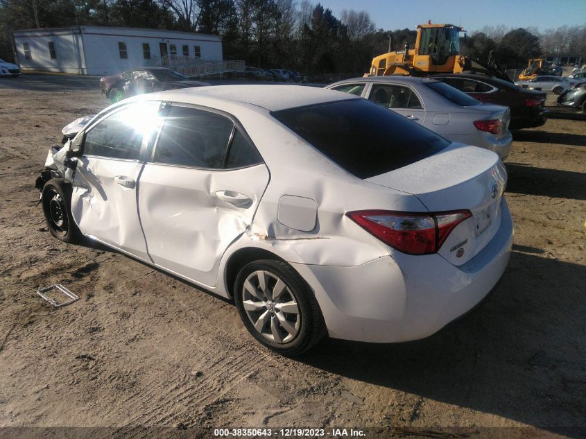 2016 TOYOTA COROLLA LE - 2T1BURHE6GC566116