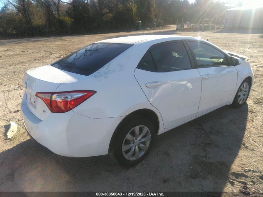 2016 TOYOTA COROLLA LE - 2T1BURHE6GC566116