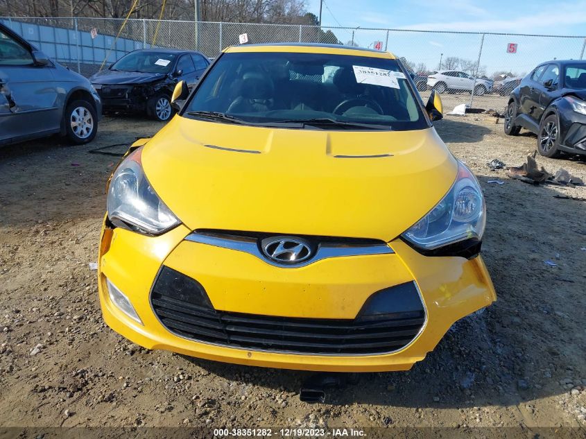 2013 HYUNDAI VELOSTER BASE W/BLACK - KMHTC6AD5DU096338