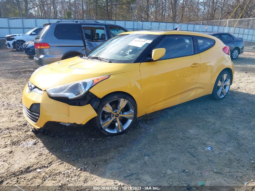 2013 HYUNDAI VELOSTER BASE W/BLACK - KMHTC6AD5DU096338