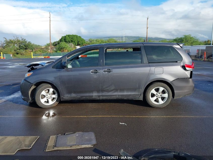 2013 TOYOTA SIENNA L V6 7 PASSENGER - 5TDZK3DC5DS302118