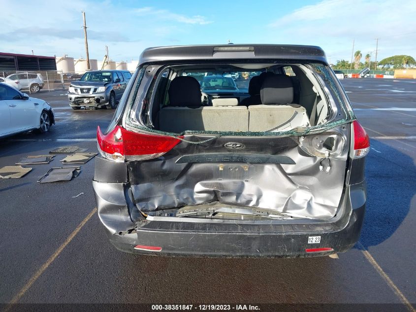 2013 TOYOTA SIENNA L V6 7 PASSENGER - 5TDZK3DC5DS302118