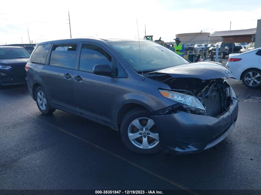 2013 TOYOTA SIENNA L V6 7 PASSENGER - 5TDZK3DC5DS302118