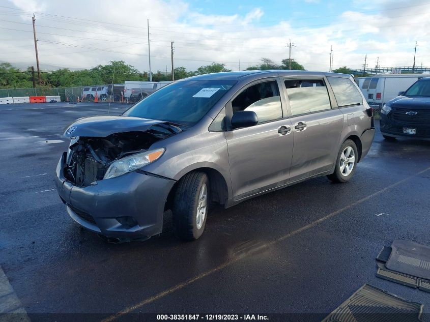 2013 TOYOTA SIENNA L V6 7 PASSENGER - 5TDZK3DC5DS302118