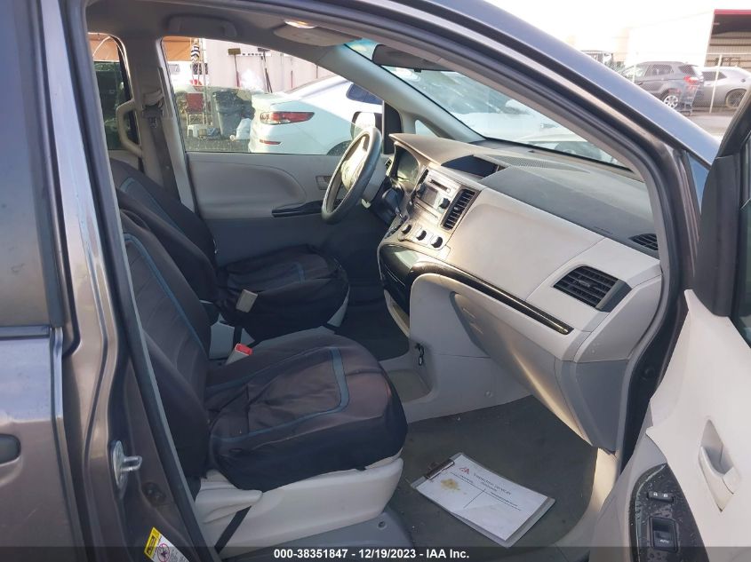 2013 TOYOTA SIENNA L V6 7 PASSENGER - 5TDZK3DC5DS302118