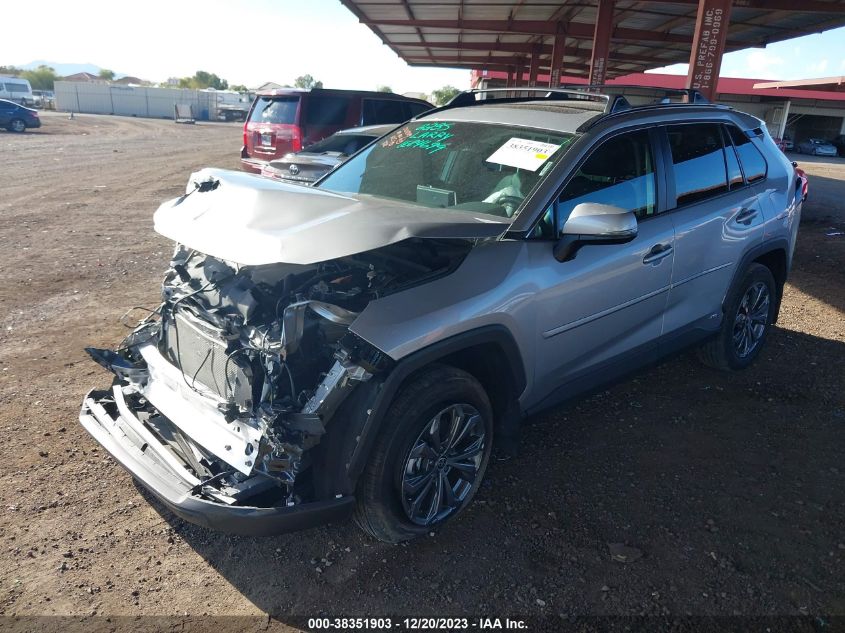 2022 TOYOTA RAV4 XLE PREMIUM HYBRID - 4T3B6RFV4NU073888