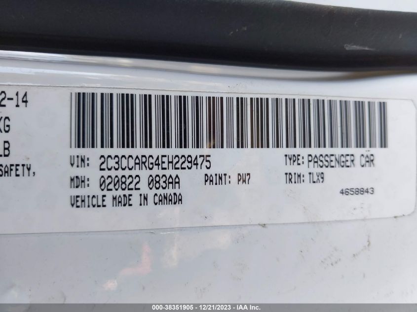 2014 CHRYSLER 300 - 2C3CCARG4EH229475