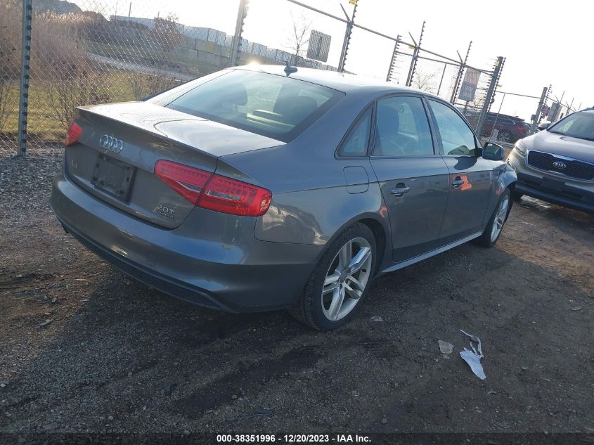 2016 AUDI A4 2.0T PREMIUM - WAUBFAFL1GN012568