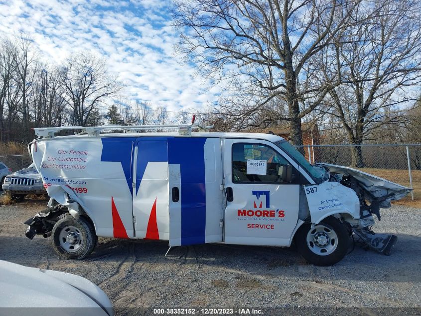 2019 CHEVROLET EXPRESS 2500 WORK VAN 1GCWGBFG7K1218536