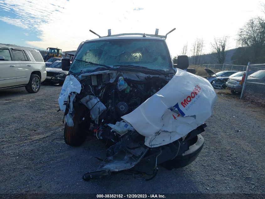 2019 CHEVROLET EXPRESS 2500 WORK VAN 1GCWGBFG7K1218536