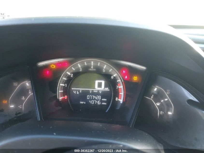 2016 HONDA CIVIC LX - 19XFC2E51GE025380