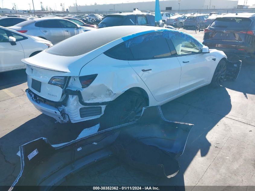 2022 TESLA MODEL 3 PERFORMANCE DUAL MOTOR ALL-WHEEL DRIVE - 5YJ3E1EC2NF298132